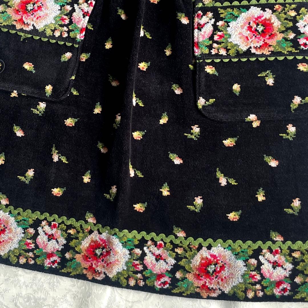 【新品未使用タグ付き】FEILERフェイラー　 エプロン　豪華　花柄