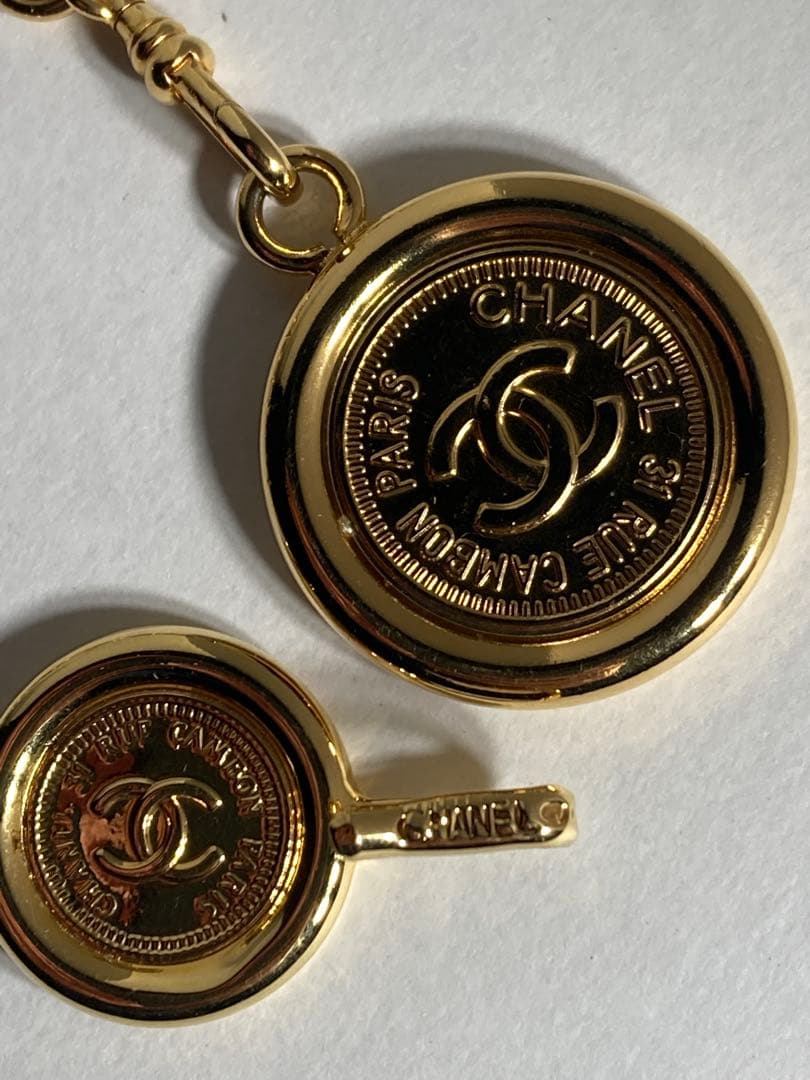 CHANELシャネル　チェーンベルト　メダル チャームココマーク　GP
