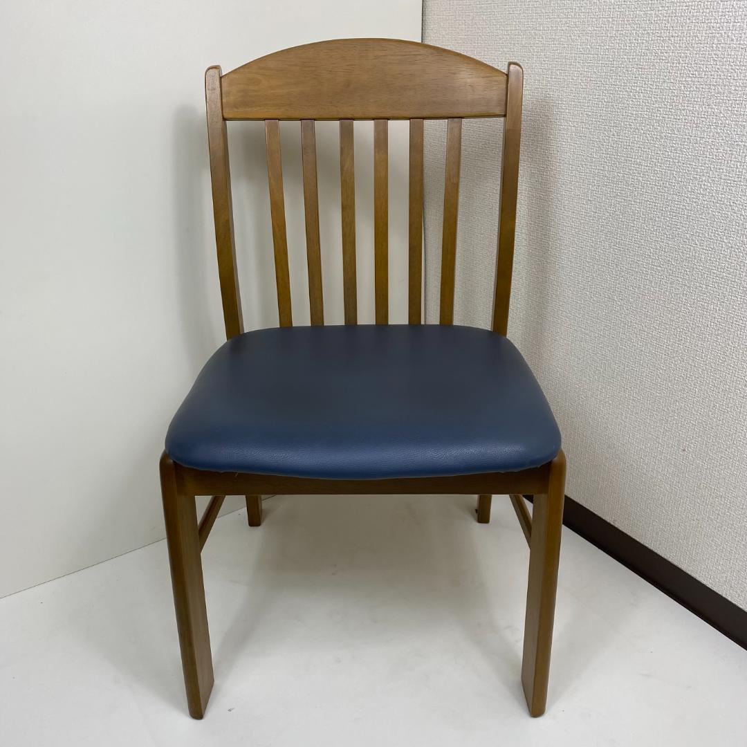 【匿名配送】2脚セット 松田家具 ダイニングチェア 椅子 昭和レトロ 木製