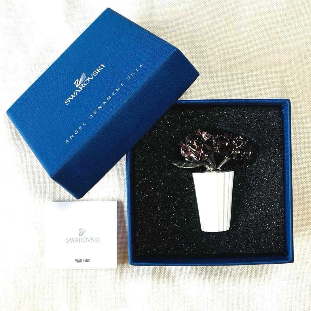 SWAROVSKI スワロフスキー　クリスタル　薔薇　バラ　ローズフラワー　置物