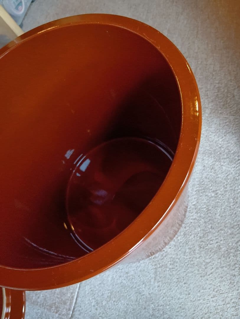 常滑焼 久松窯 切立 蓋付き 10号　美品 漬物桶　梅干し壺