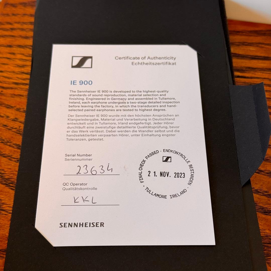 美品 Sennheiser IE900