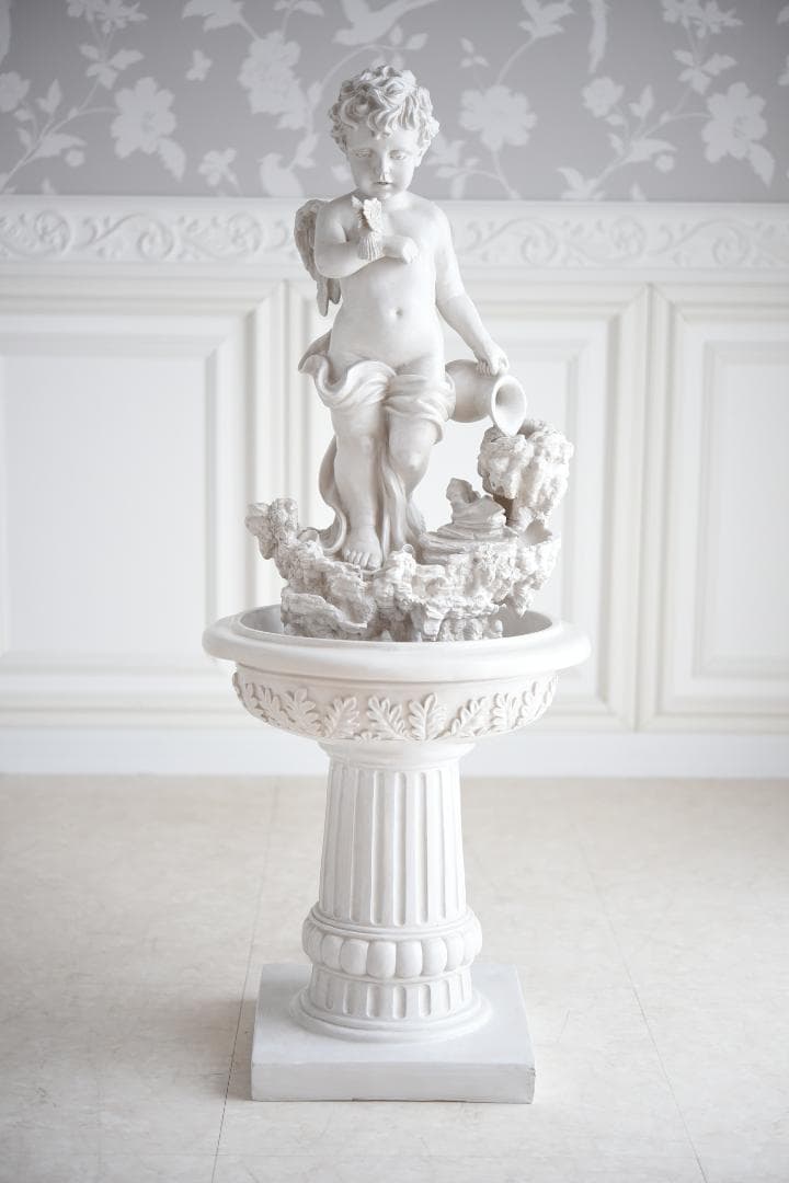 【新品】エンジェル 噴水 天使 ガーデニング 雑貨 庭 置物