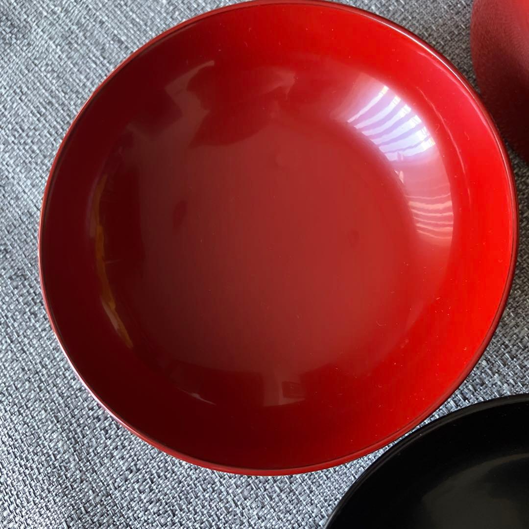 未使用　輪島塗　高州堂　蓋付　夫婦椀　鶴