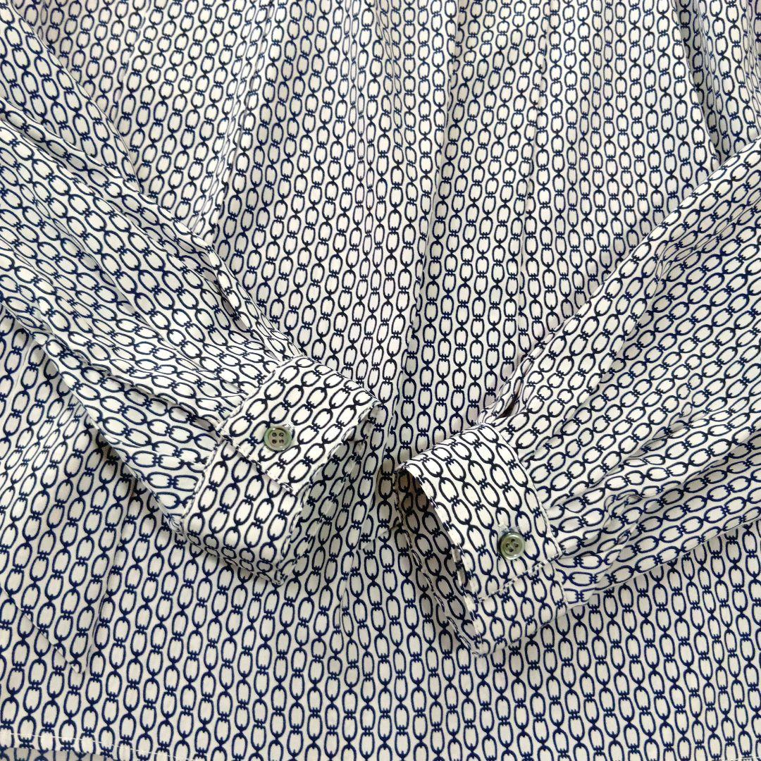 SOEJU ソージュ　チェーン柄ボウタイブラウス　M