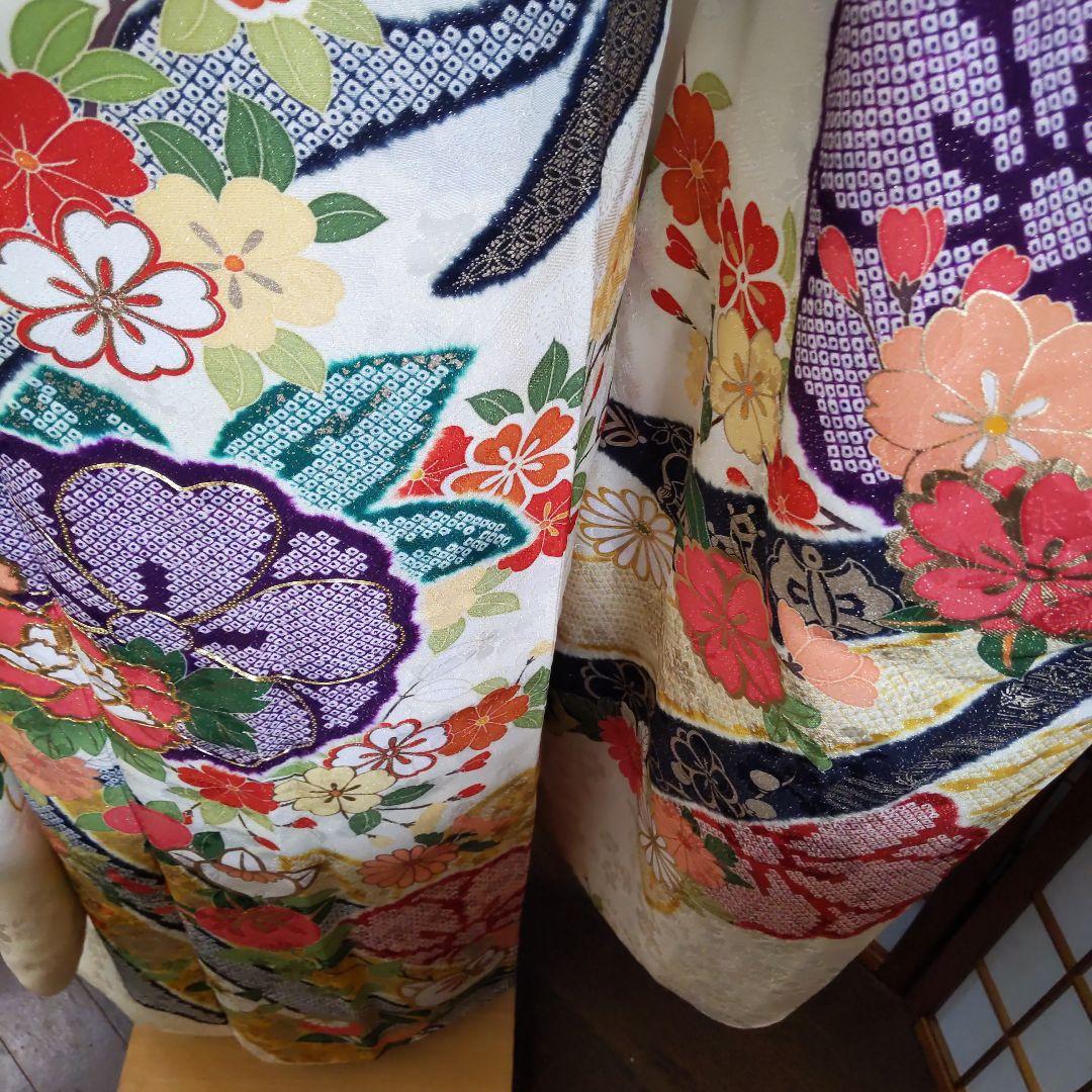 457❤迎春❤ 金通し　古典柄　正絹振袖8点フルセット　成人式卒業式謝恩会結婚式