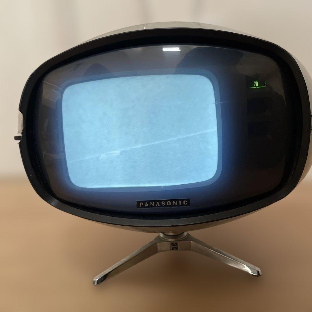 Panasonic TR-005 スペースエイジ ミッドセンチュリー　白黒テレビ