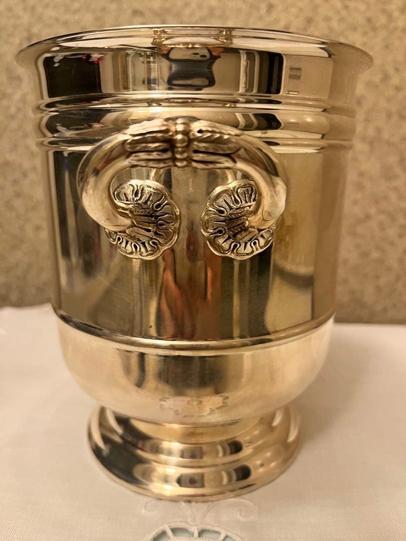 クリストフルアイスペール　美品 トング付き