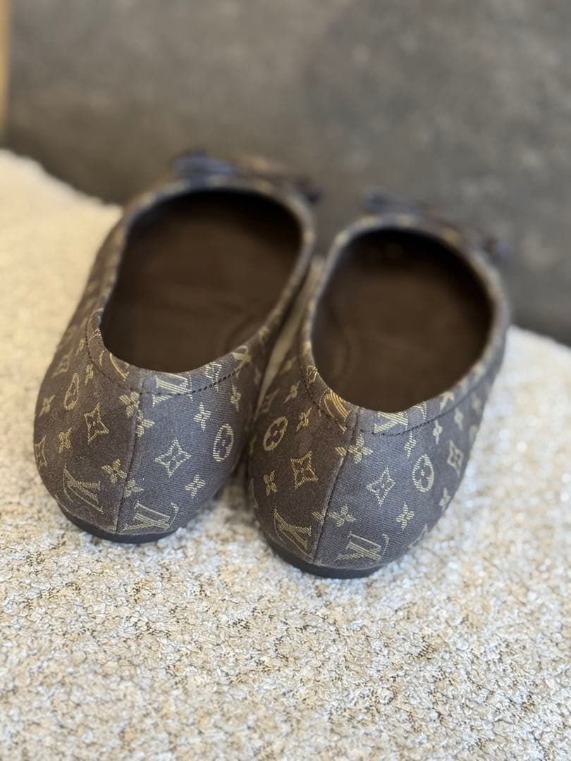 極美品♡Louis Vuitton モノグラム リボンフラットシューズ