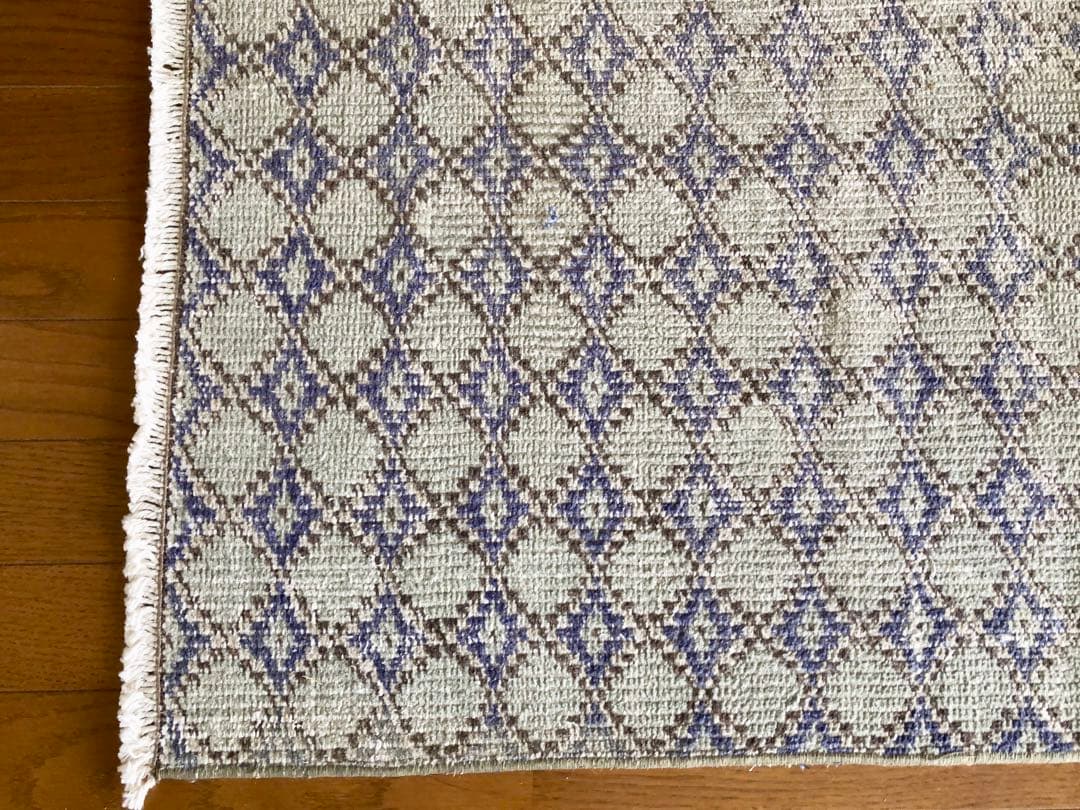 ✴︎1960年代 ヴィンテージ・トルコラグ✴︎lavender/ice-gray