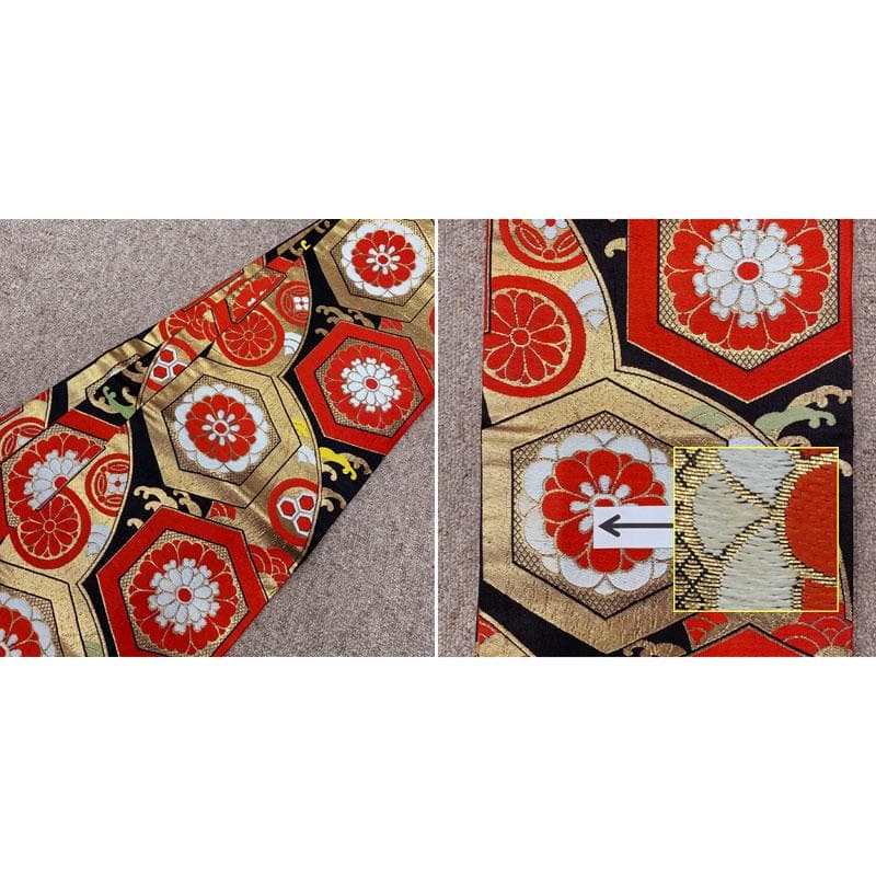 601ag24◎七五三 七歳 女児 アンティーク着物&丸帯&長襦袢 総柄 紫◎