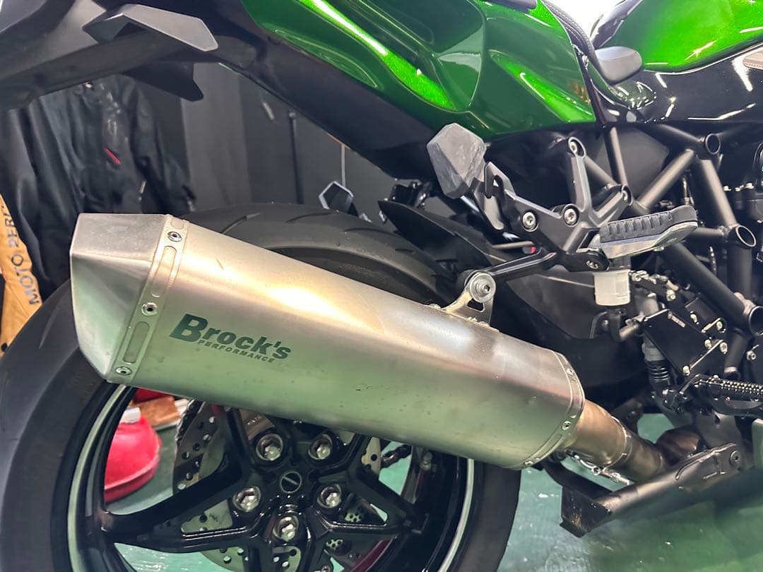 Brock's ステンレスマフラー ninjaH2SXSEカワサキ用 ポン付け
