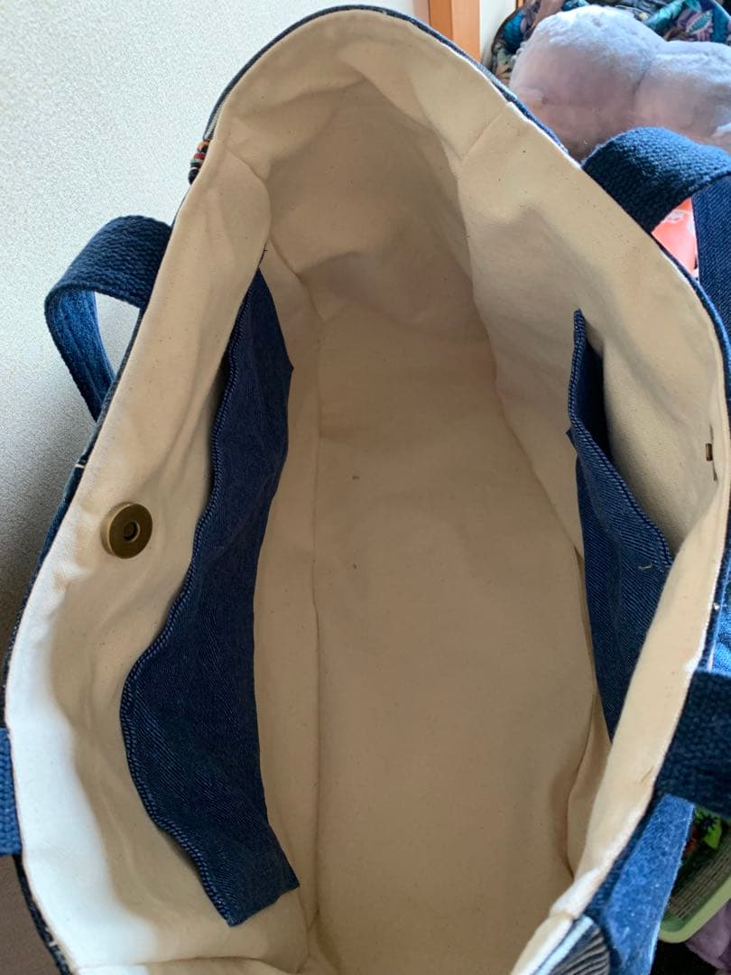 《さよちゃん》【まんまるトートバッグ(L)×3点】デニムリメイク