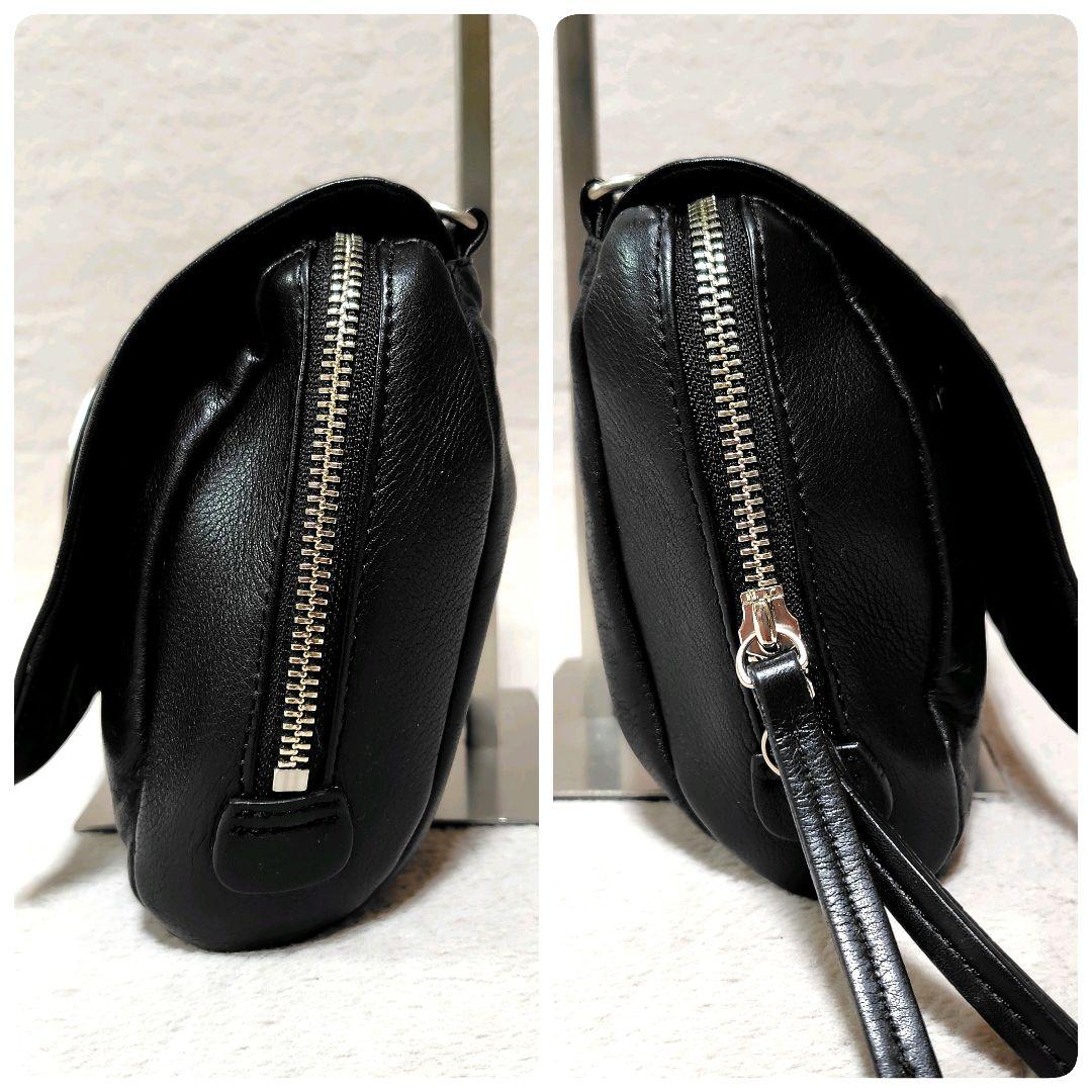 美品✨　kawakawa ショルダーバッグ　貝ボタン　斜め掛け　金具　人気