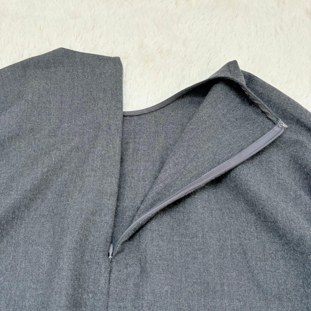 美品✨エンフォルド　ENFOLD アシンメトリーウールブラウス　シャツ　日本製