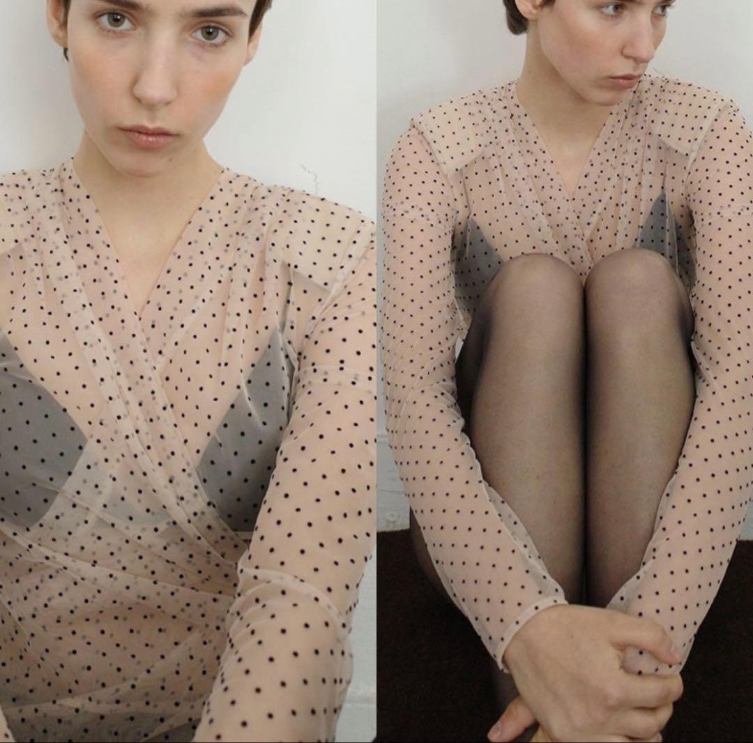 CLANE SHEER DRAPE BODYSUITS MIX サイズ1