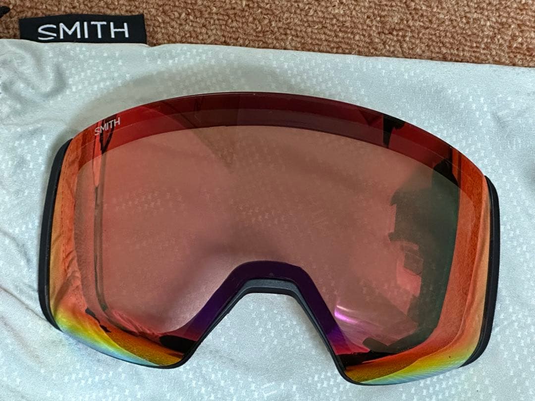 【さらに値下げ！】SMITH 4D MAGゴーグル レンズ3枚 ケース延長ベルト