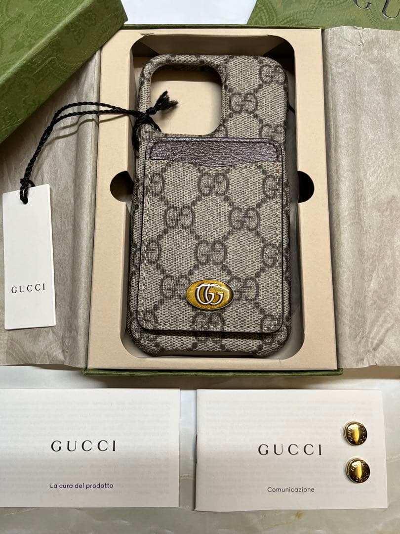 【新品未使用】　GUCCI スマホケース iPhone13 Pro 01