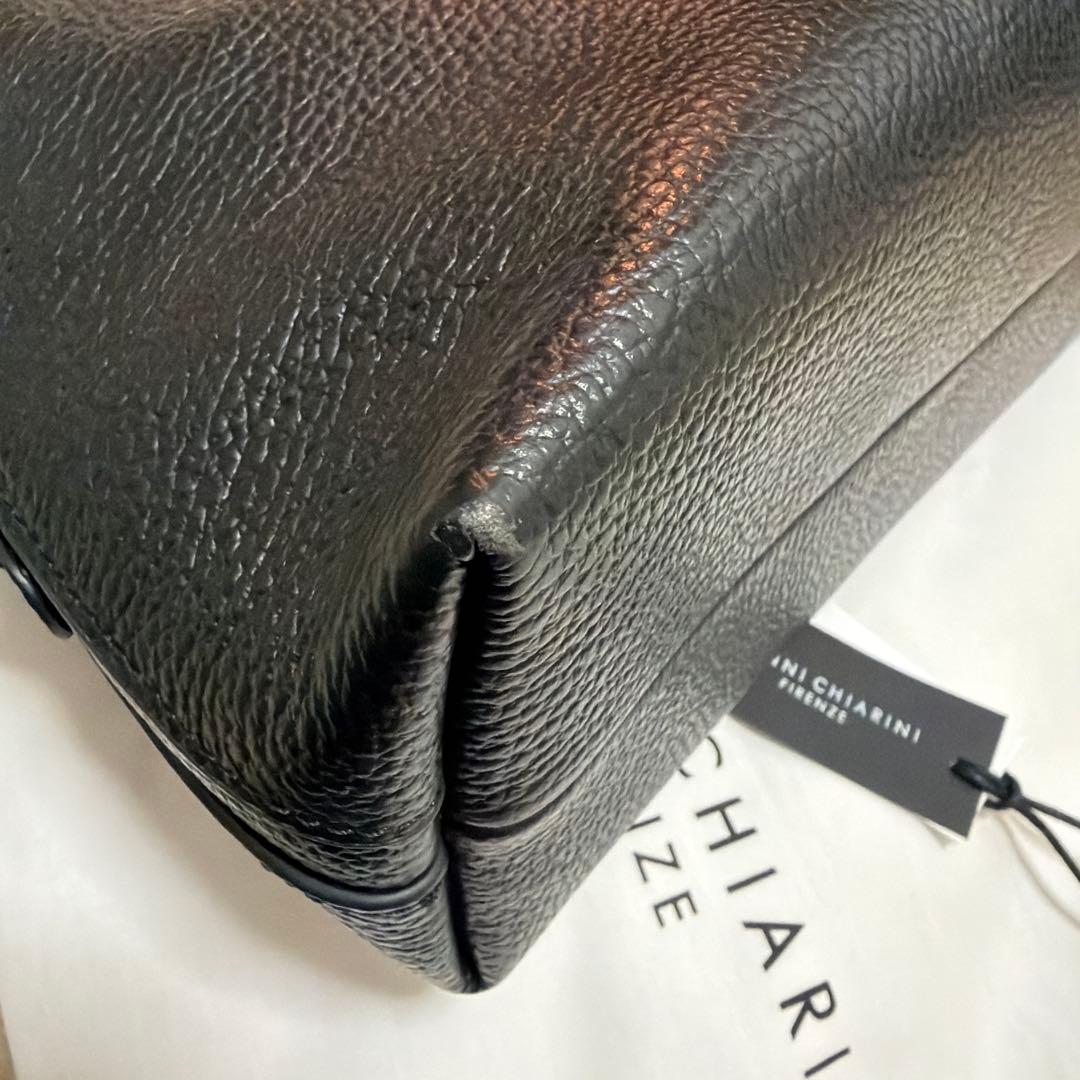 GIANNI CHIARINI アリファ 2WAY レザーバッグ M 黒