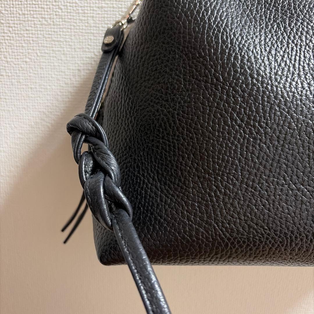 GIANNI CHIARINI アリファ 2WAY レザーバッグ M 黒