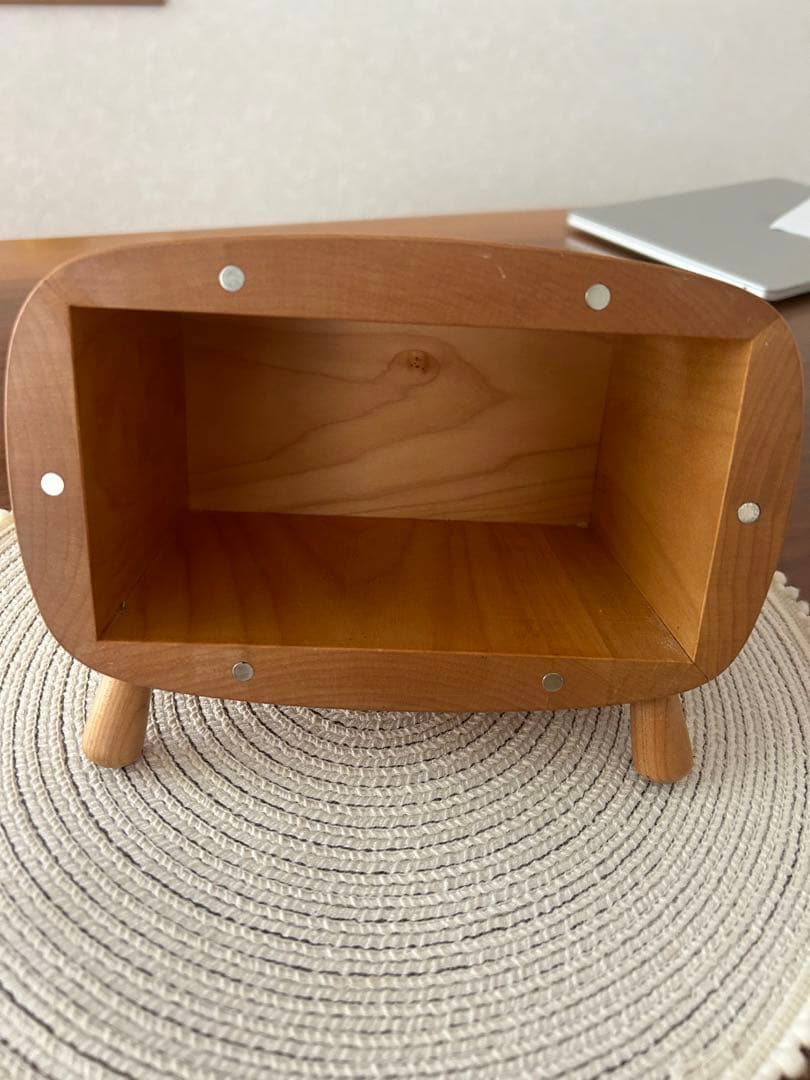 ティッシュケースカバー　ナチュラル　木製　カバ　おしゃれ　インテリア　置物　人気