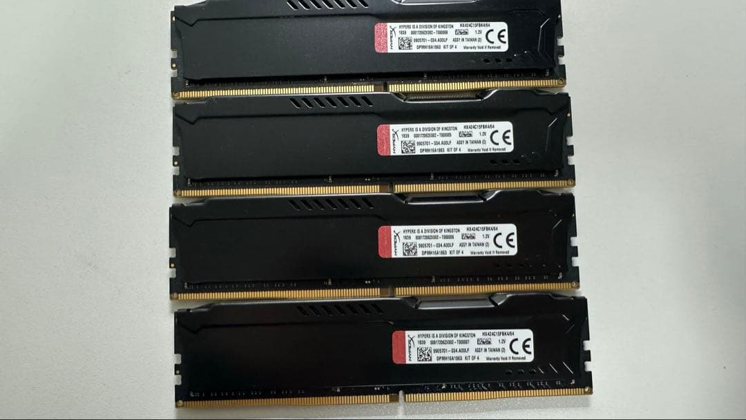 HyperX FURY DDR4 メモリー 16GB×4枚セット