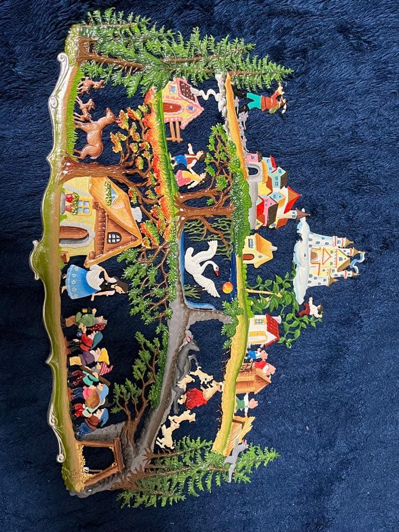 ヴィルヘルム・シュヴァイツァー　ドイツクリスマスマーケット　錫　壁掛け　メルヘン