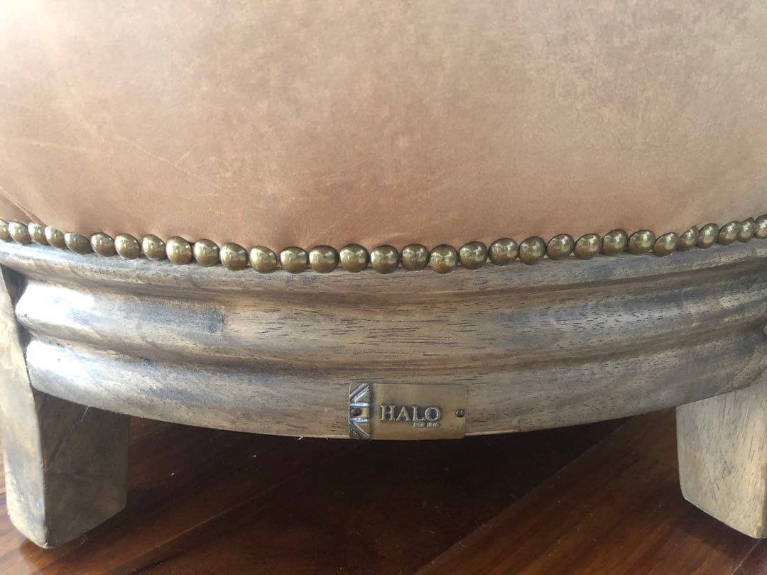 HALO 1人掛けソファー 天然皮革ベージュ系 TIMELESS COMFORT