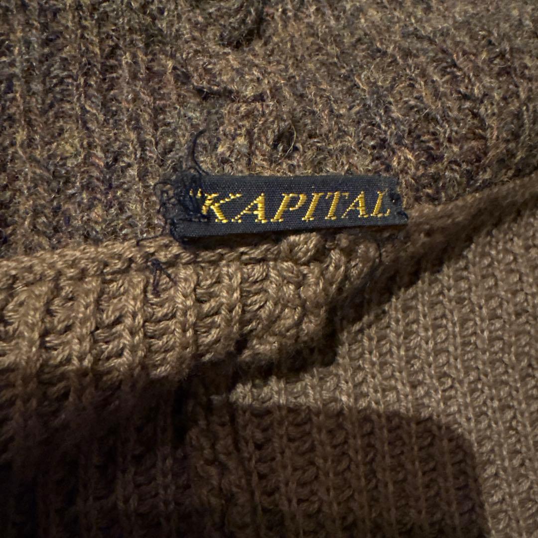 KAPITAL オリーブ色 ロングカーディガン