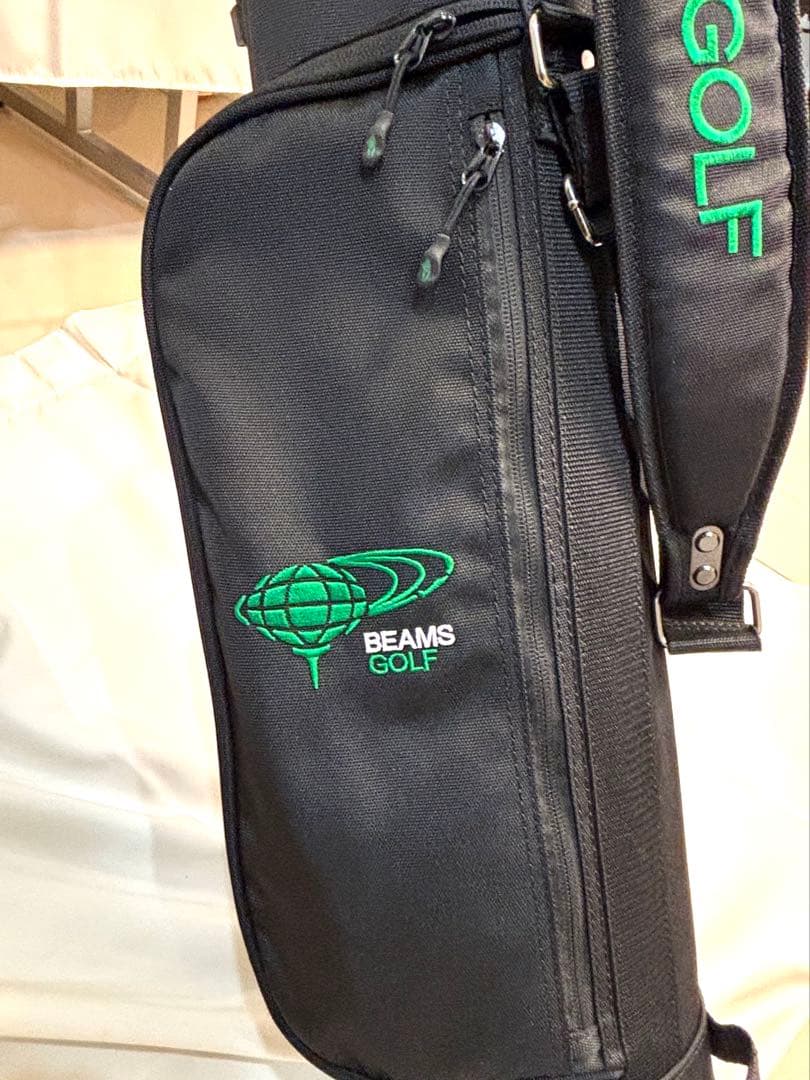 BEAMS GOLF スタンド付き キャディバッグ ブラック クラブケース