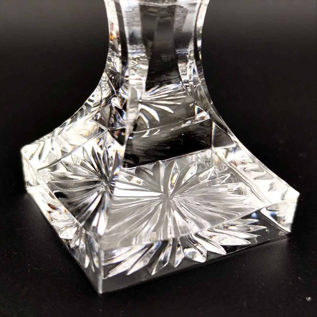 美品☆薩摩切子 脚付杯 共布付（切子、江戸切子、薩摩切子）