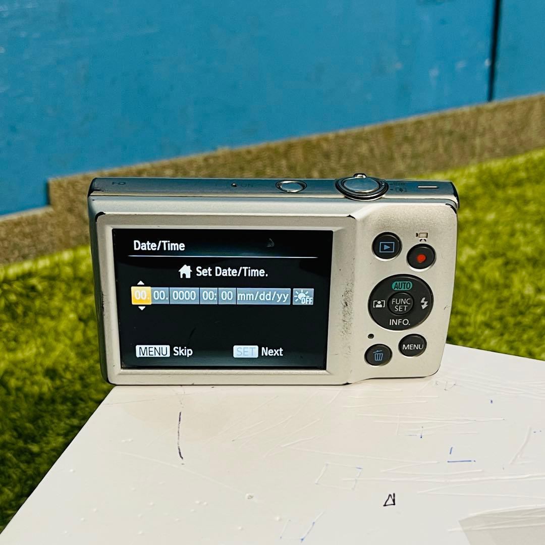 【美品】Canon IXY 180 シルバー コンパクトデジタルカメラ