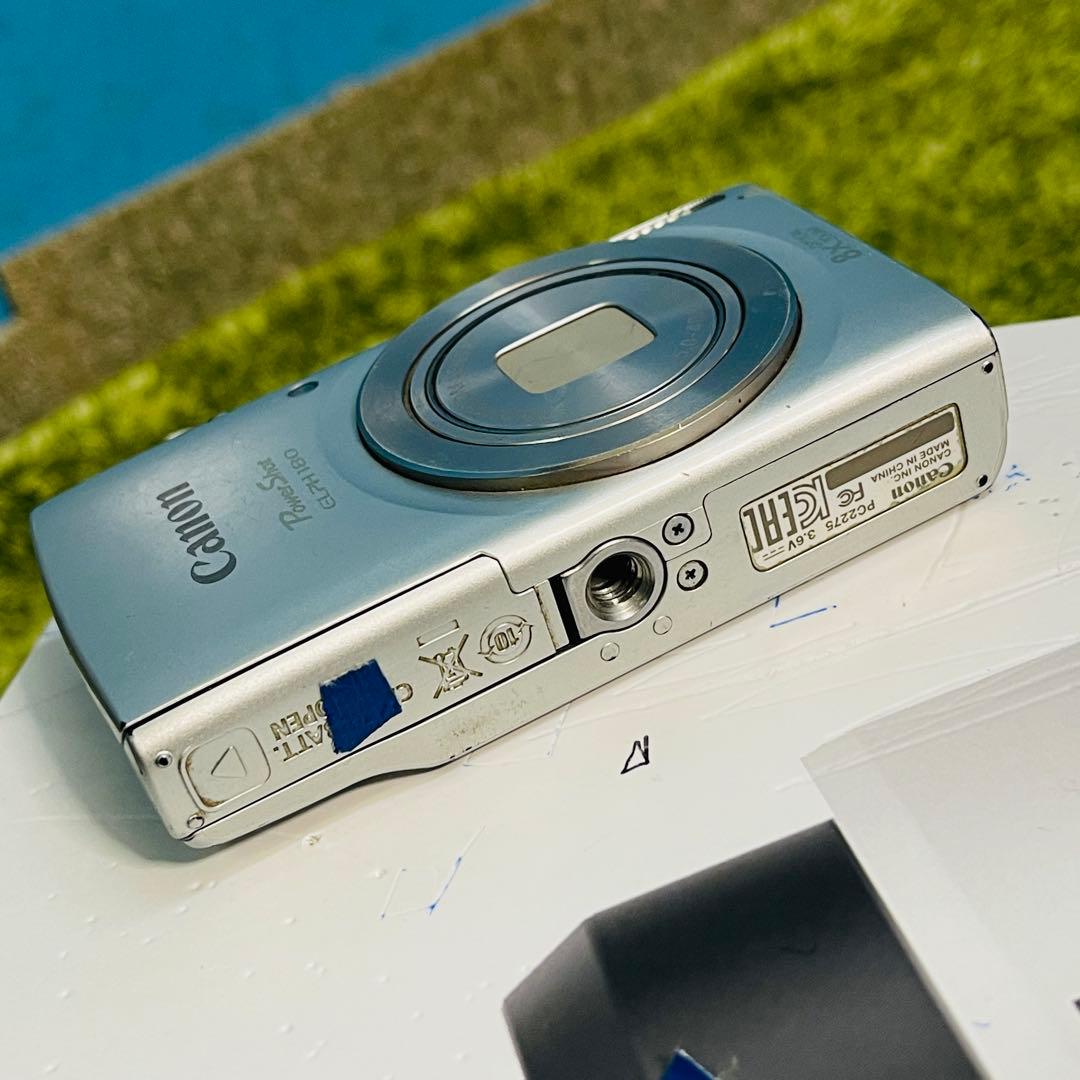 【美品】Canon IXY 180 シルバー コンパクトデジタルカメラ