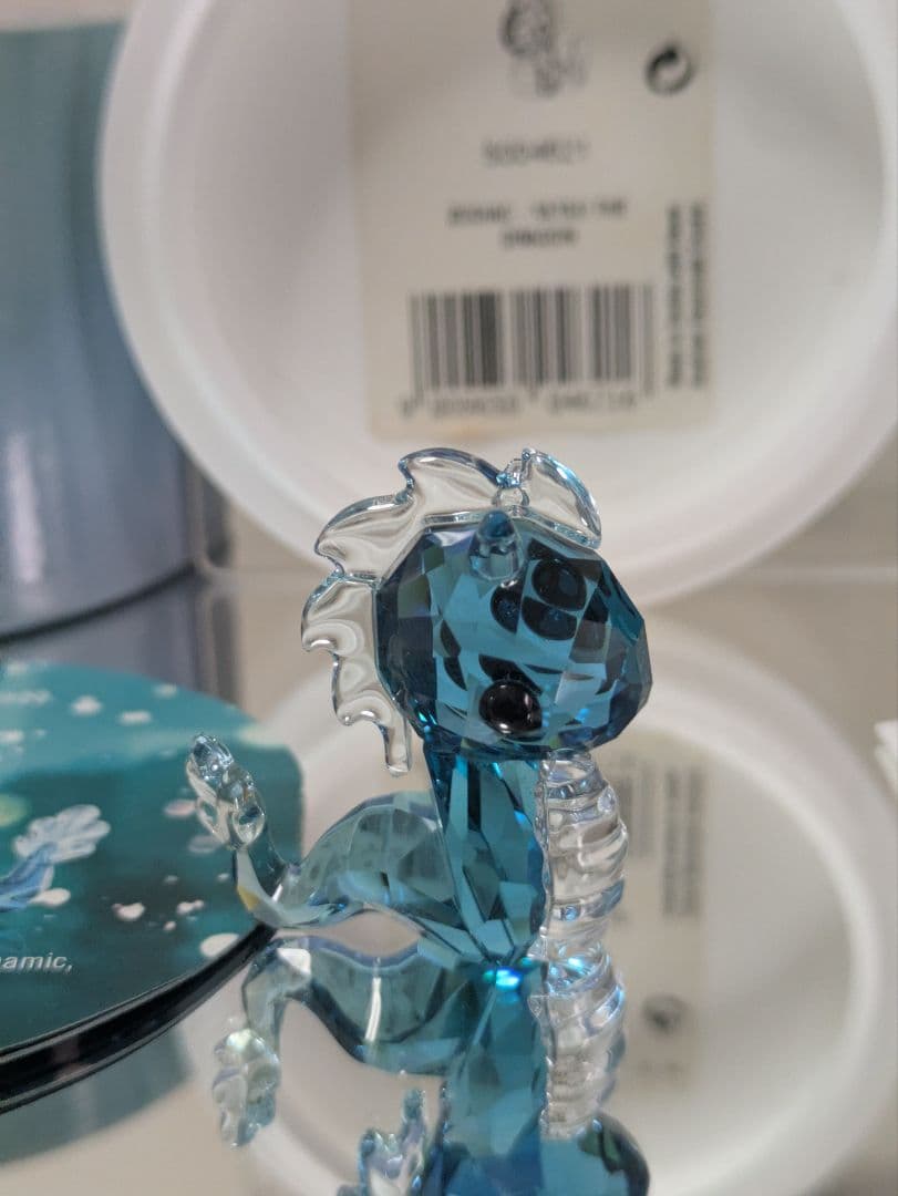 ま*さ様 スワロフスキー 干支 ラブロッツ 龍 タツノオトシゴ 置物 Swaro