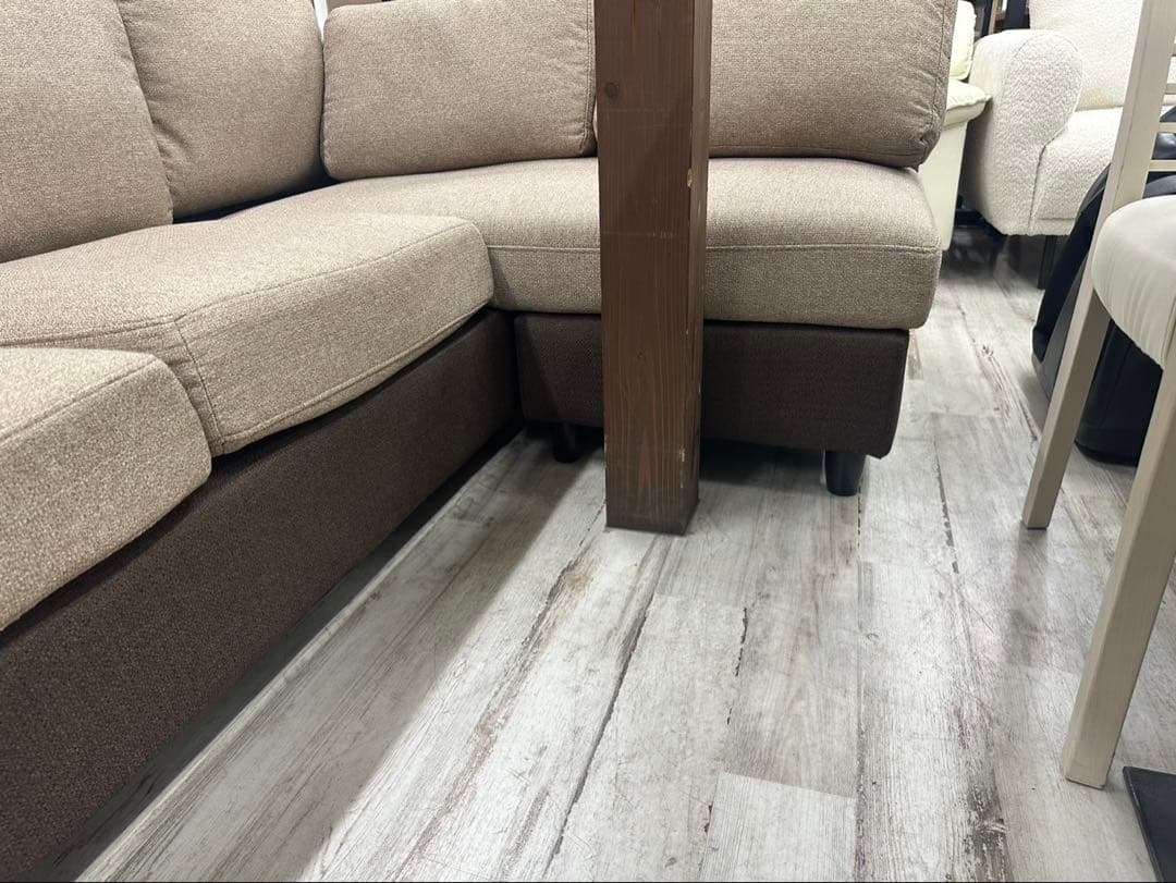 カウチソファ　ファブリック　幅200cm　北九州市福岡市限定