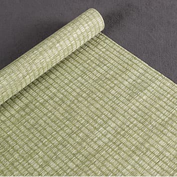 防水テーブルランナー  台湾茶道具 茶席 マット（若葉色+白 2m） 2枚セット