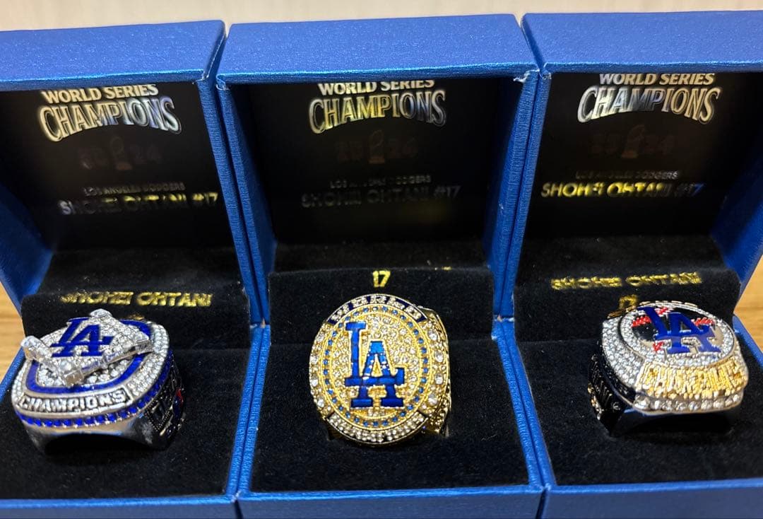 ⭐️非売品⭐️ 大谷翔平 チャンピオン記念リング３種セット2024 ワールドシリーズ