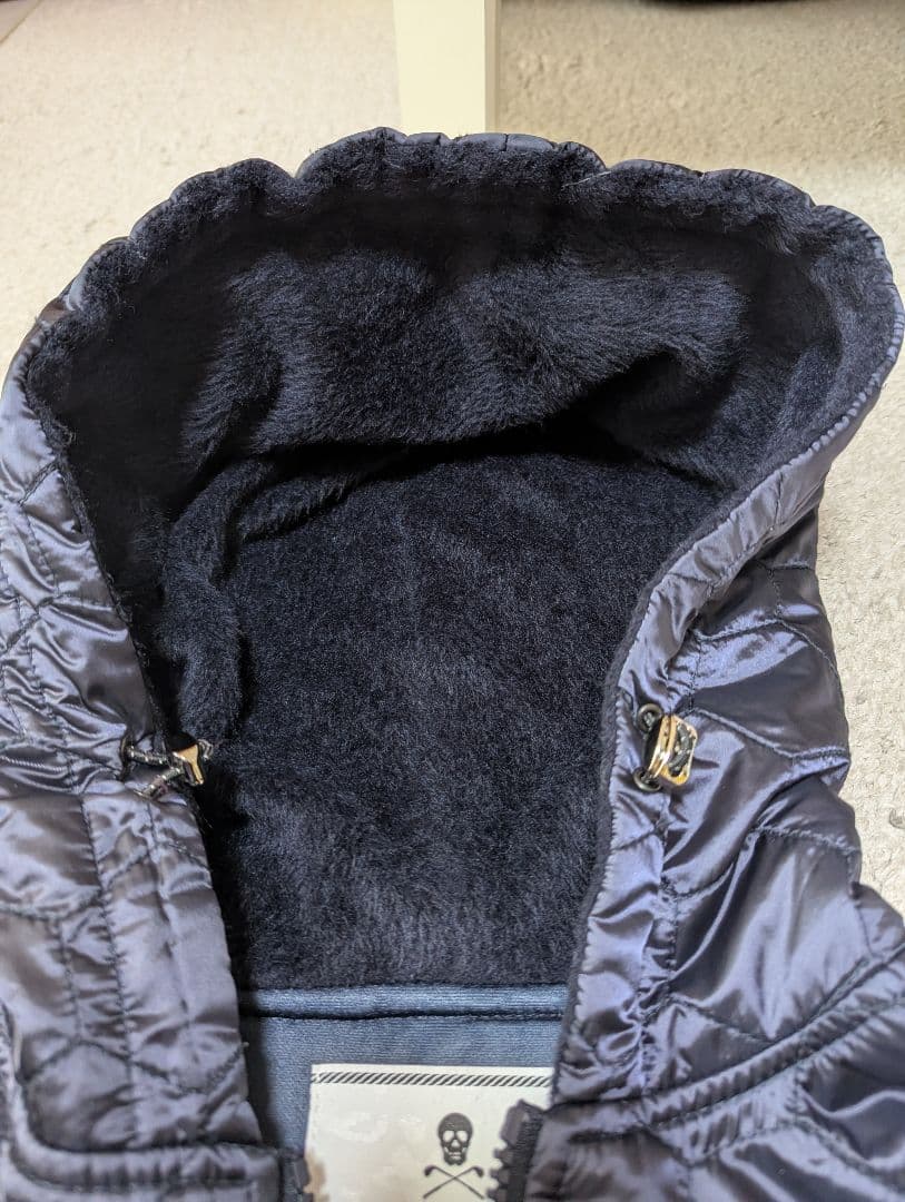 MARK & LONA フード付きジャケット ネイビー/クリーム