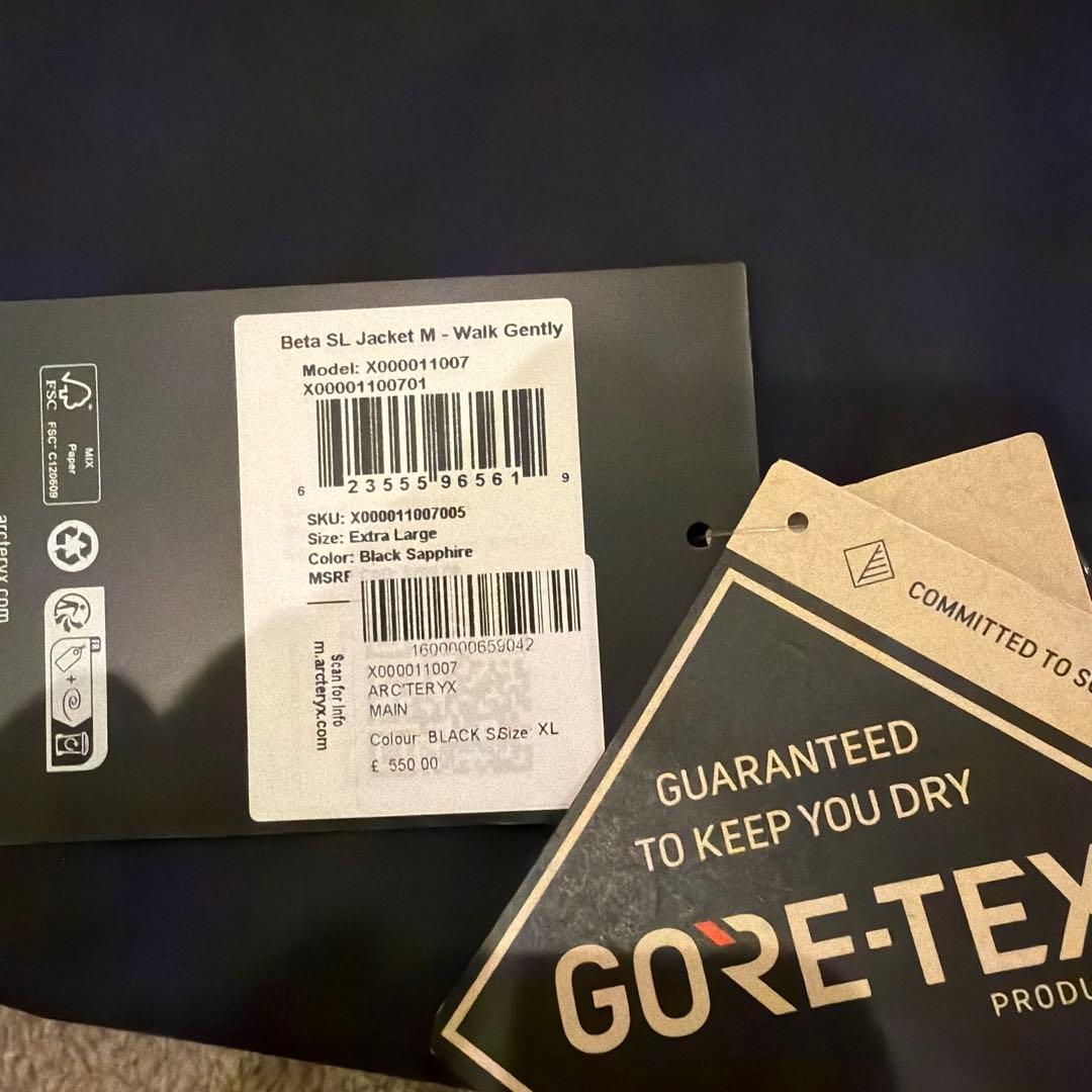 ジャケット・アウター ARC'TERYX WALK GENTLY BETA SL JKT XL