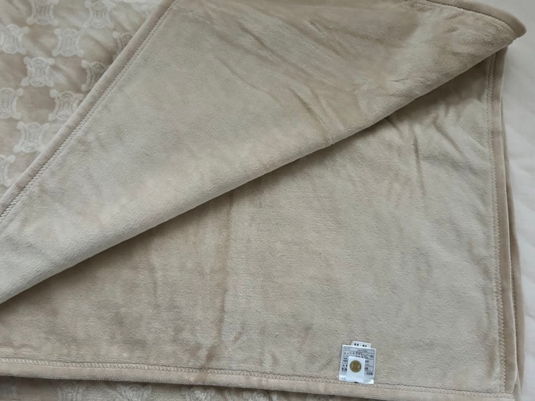 CELINE セリーヌ　ベージュハーフケット140x100cm