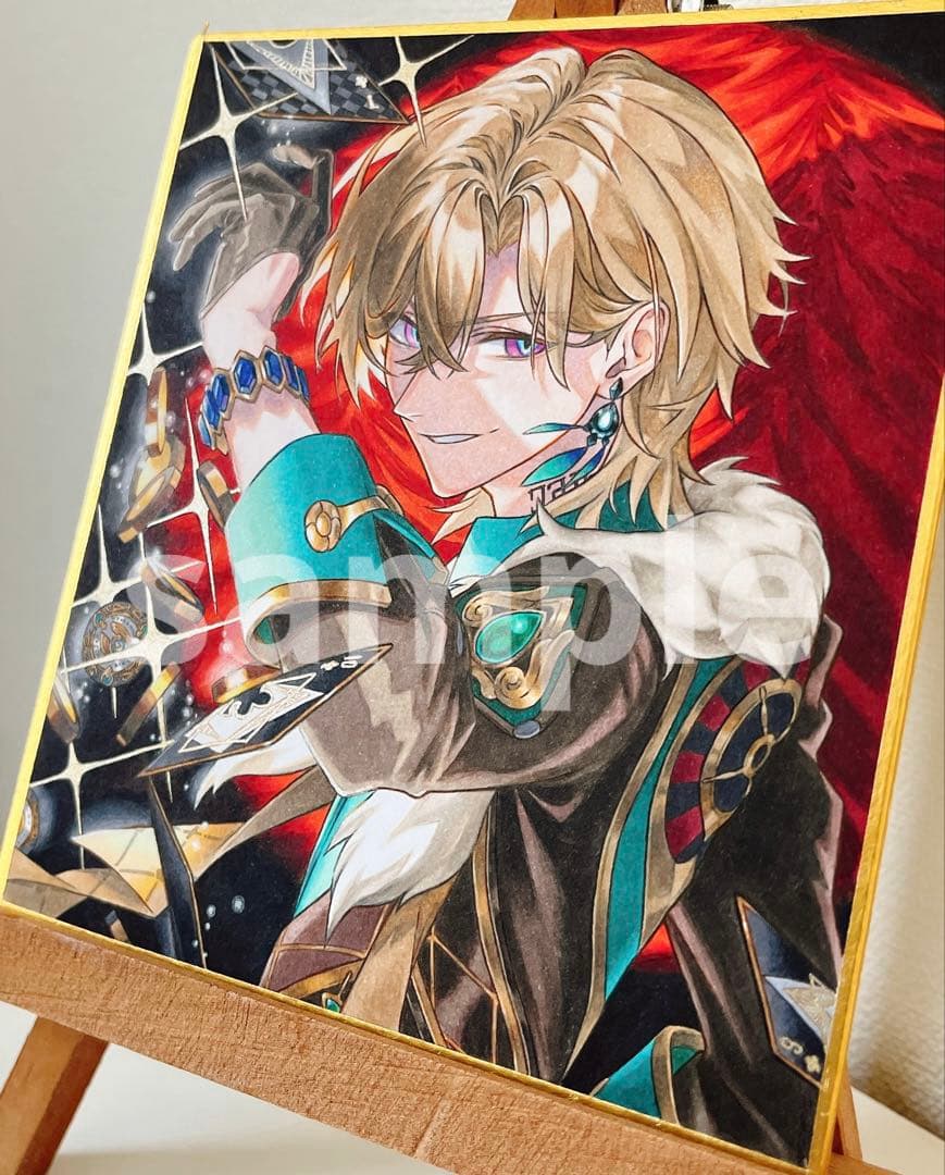 ✴︎ ちまき ✴︎ イラスト　手描き　アナログ　色紙