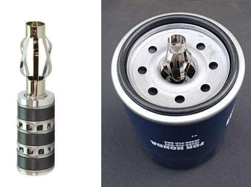 か*ず様 耐性と出力アップに オイルフィルター PECS 3P-N　バイク・自動