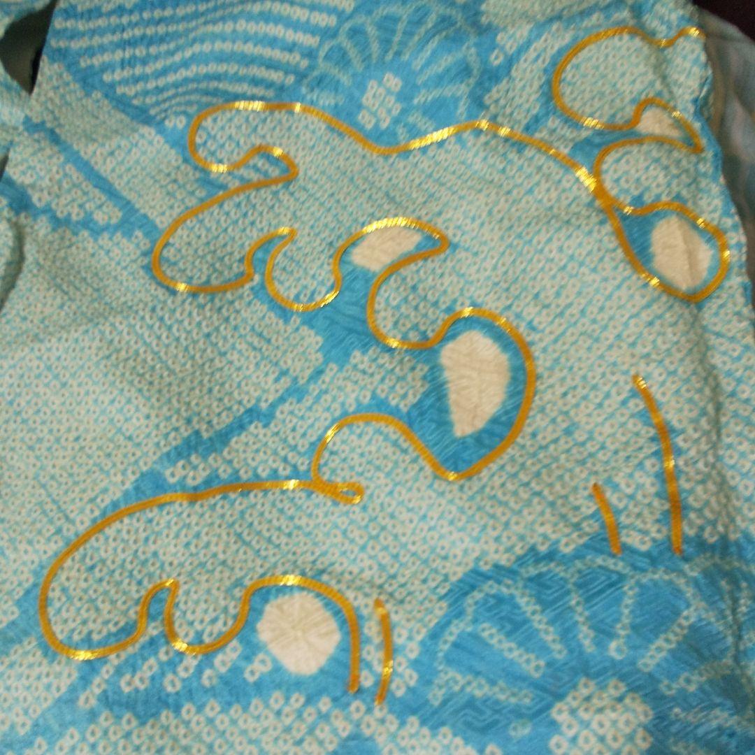 総絞り  振り袖  金彩  成人式  正絹