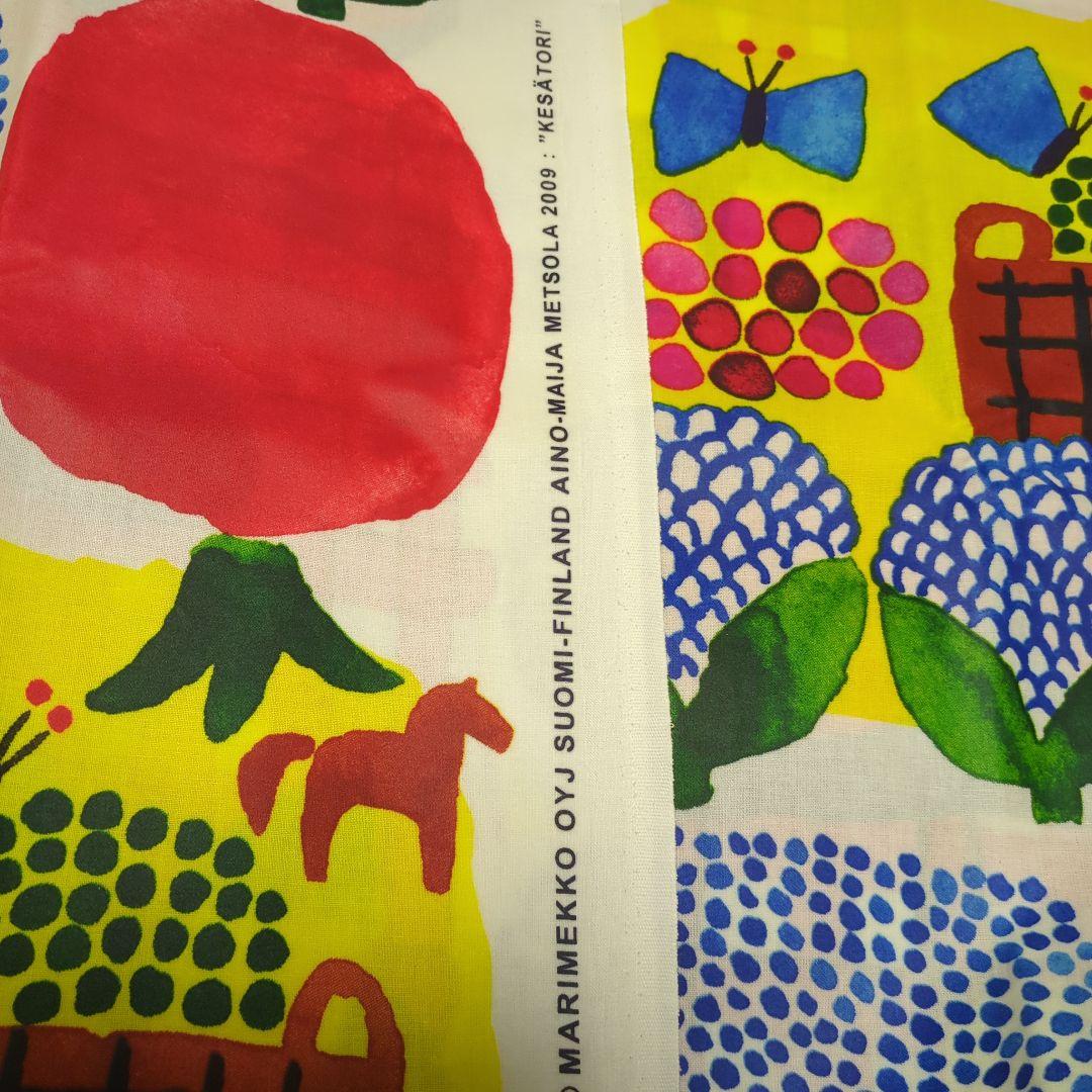 マリメッコ 廃盤pvc生地　テーブルクロス　ケサトリkesatori