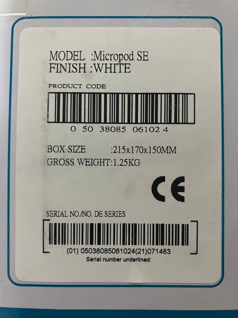 【中古品】Scandyna micropod SE スキャンダイナ