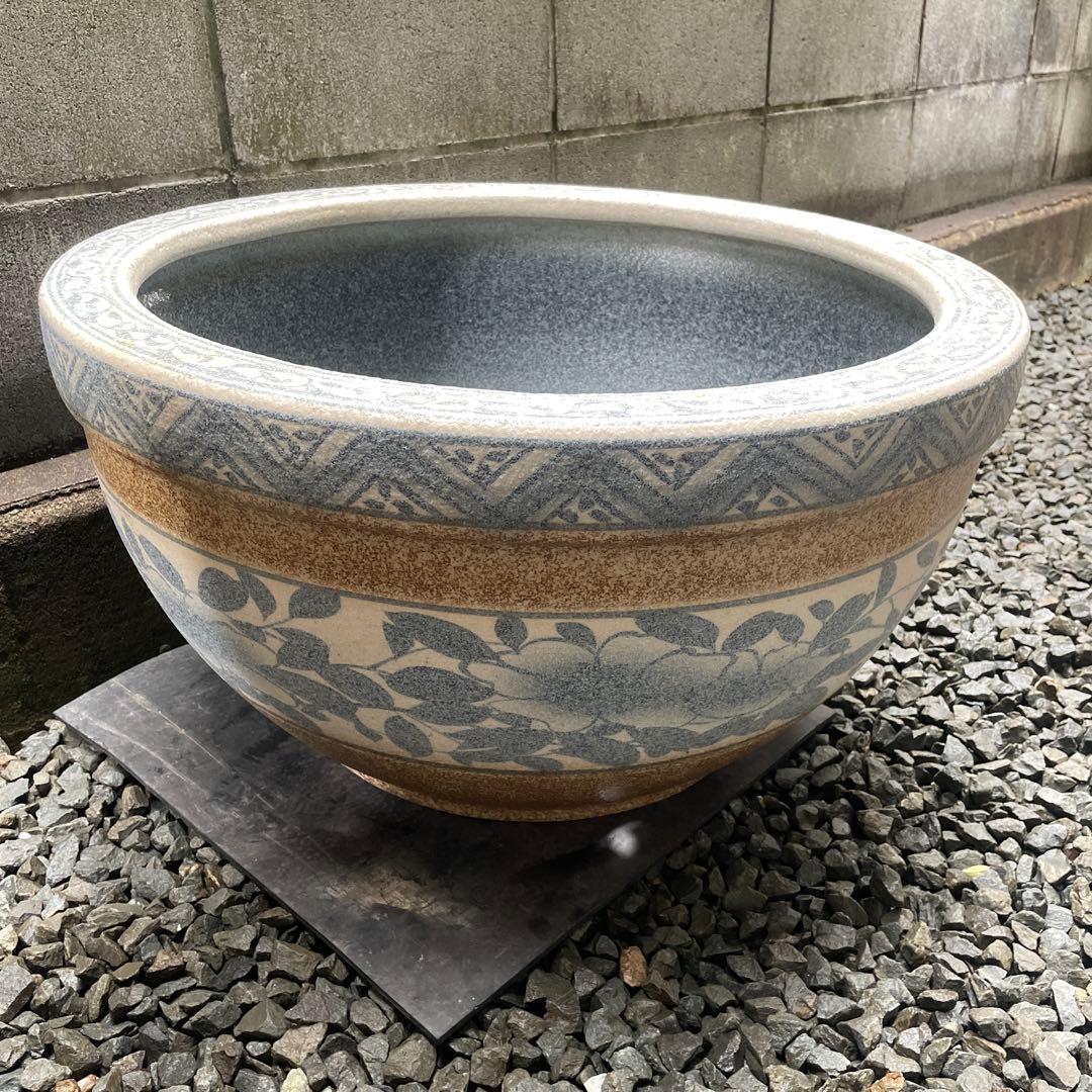 睡蓮鉢　金魚鉢　メダカ鉢　水鉢　21号63cm 大型