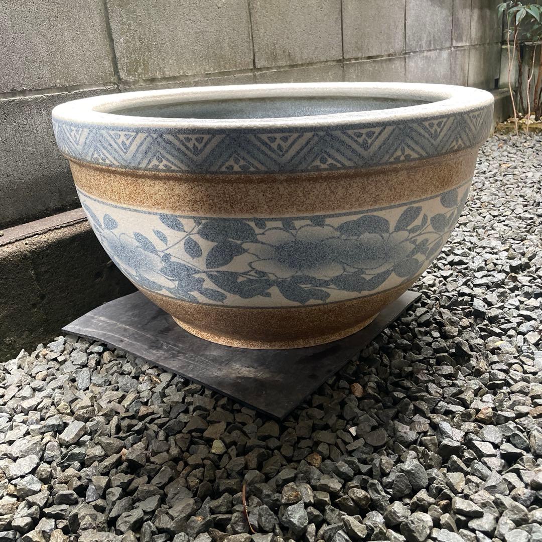 睡蓮鉢　金魚鉢　メダカ鉢　水鉢　21号63cm 大型