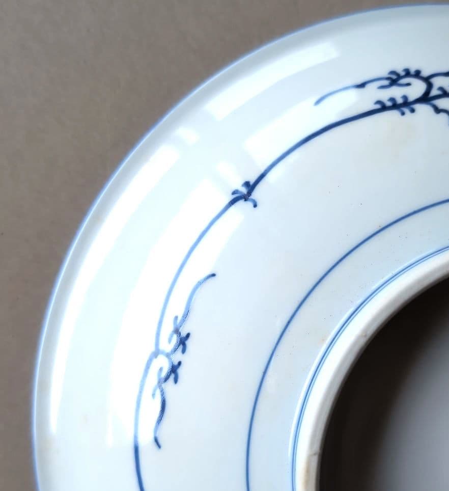 三川内焼　献上唐子御皿　唐子が七人　②