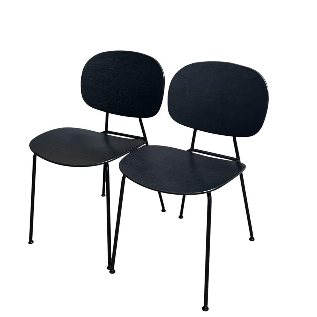 値下不可　美品　ASPLUND■トンディーナ　チェア　ブラック　イタリア製