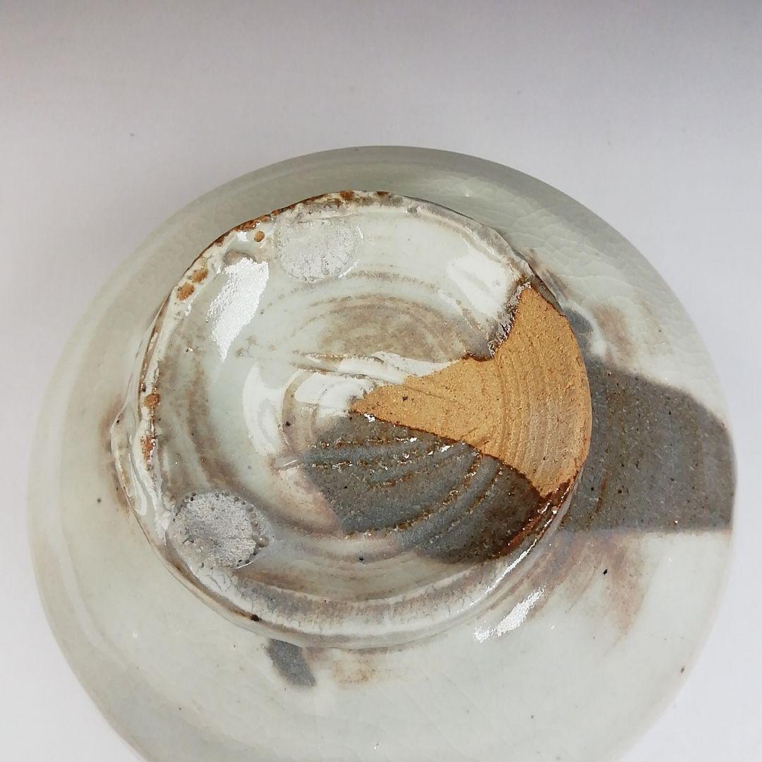 Ｔ４６１　茶碗　『粉引茶碗』『子の日窯　大島久興 作』　共箱　抹茶碗　茶道具